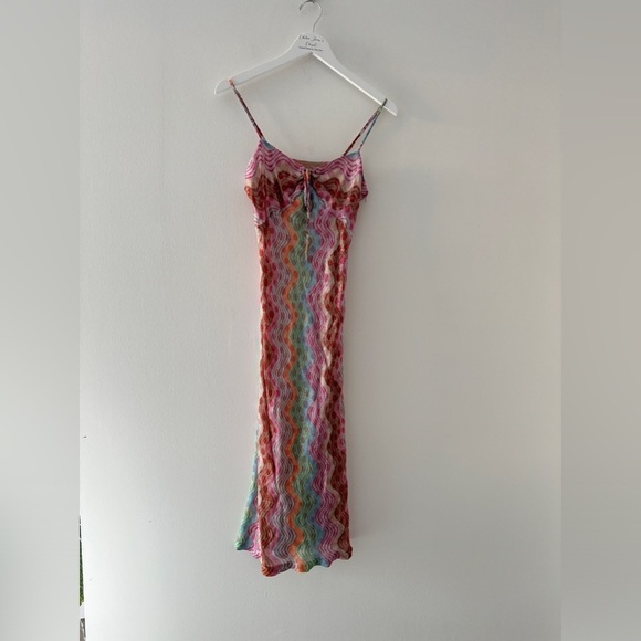 ANNA SUI Swirly Rainbow Knit Dress - Picture 11 of 16